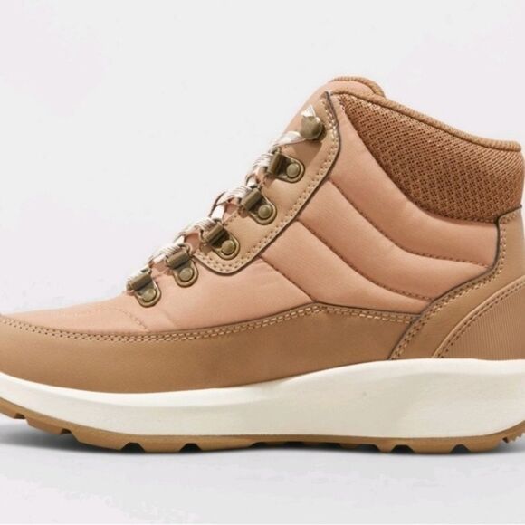 Universal Thread Women's Tan Bergen Hiking Winter Boots Size 8 - Picture 3 of 8